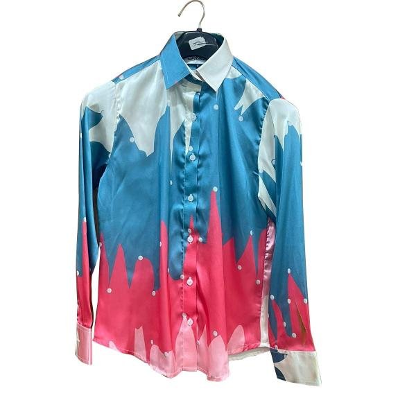 Zig Zag Stripe Women Shirt