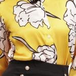 Elegant Yellow Women Shirt