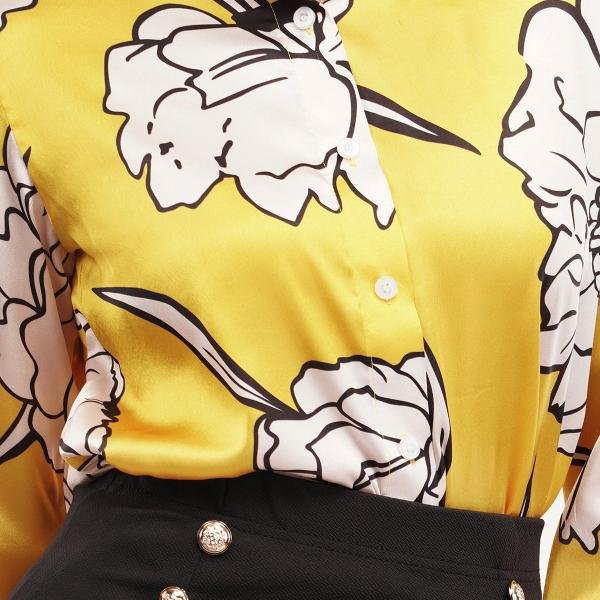 Elegant Yellow Women Shirt