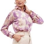 Mauve Floral Women Shirt
