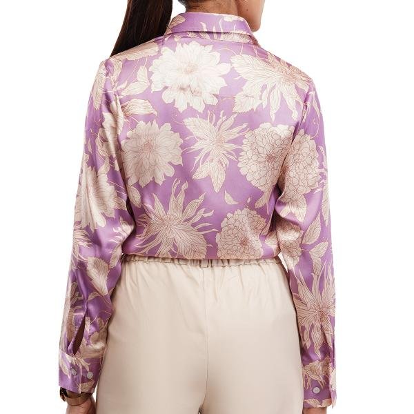 Mauve Floral Women Shirt