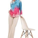 Zig Zag Stripe Women Shirt