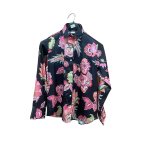 Black Floral Women Shirt